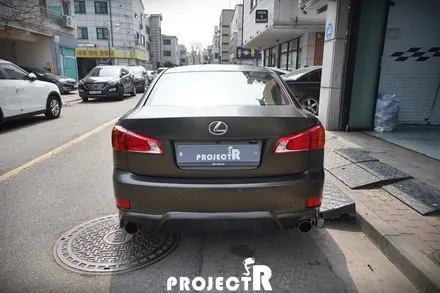 렉서스 IS250 3M1080 사틴 골드 더스트 블랙 전체 랩핑 재시공 작업 by 부천 자동차 래핑 프로젝트R / 부천 원미구 상동