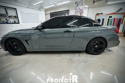 BMW M4 컨버터블 에이버리 락그레이 전체 랩핑, 인천 자동차 래핑 전문점 프로젝트알 / 부천 원미구 상동