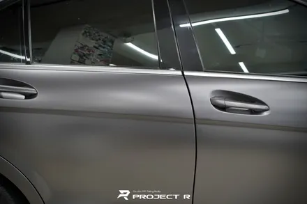 벤츠 C클래스 전체 랩핑 재시공, 에이버리 사틴그레이 시공, 부천랩핑 프로젝트알 / 부천 원미구 상동