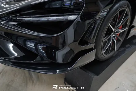 맥라렌 765LT 앞범퍼 사고, 울트라핏 블랙 PPF 재시공, 부천PPF 프로젝트알 / 부천 원미구 상동
