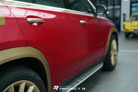 벤츠 GLE 400e 부천 랩핑 전문점에서 아이언맨 컵셉 전체 랩핑 시공 / 부천 원미구 상동