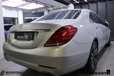 부천랩핑전문점 벤츠 W222 S500 실버바디에서 유광화이트로 전체랩핑 해보자 / 부천 원미구 상동