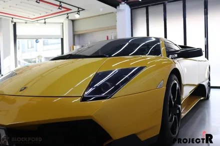 람보르기니 무르시엘라고 전체랩핑 3m1080 matte yellow 프로젝트알에서 시공받다 / 부천 원미구 상동