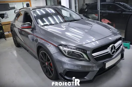 벤츠 GLA45 AMG 에이버리 유광 레드 포인트 그릴 랩핑 by 부천 프로젝트R / 부천 원미구 상동