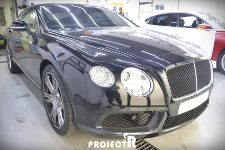 벤틀리 컨티넨탈 GT 3M1080 화이트골드스파클 전체 풀 랩핑 by 부천 상동 프로젝트R / 부천 원미구 상동