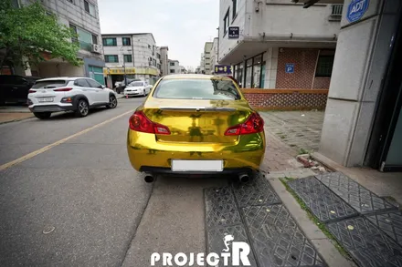 인피니티 G37 에이버리 슈프림 카마인레드 전체 랩핑, 부천상동 자동차 래핑 전문 프로젝트알 / 부천 원미구 상동