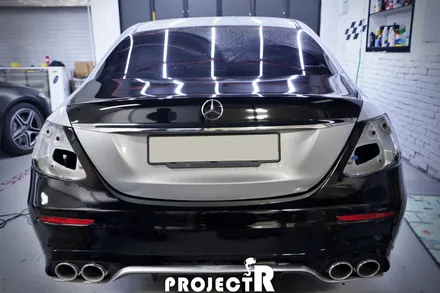 벤츠 E53 AMG 전체랩핑, 에이버리 슈프림 유광블랙 자동차 래핑 by 프로젝트R / 부천 원미구 상동