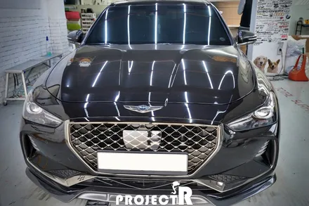 제네시스 G70 에이버리 글로스 메탈릭 마그네틱 버스트 전체 자동차 랩핑 by 프로젝트알 / 부천 원미구 상동