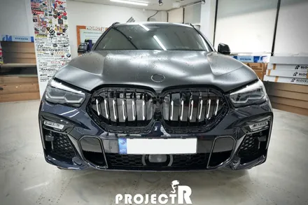 BMW X6 에이버리 사틴블랙 전체 랩핑 사고 부위 부분 래핑 재시공기 by 프로젝트R / 부천 원미구 상동