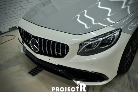 부천 랩핑, 벤츠 S클래스 사고 부분 랩핑, S63 AMG 에이버리 그레이 자동차 래핑 시공기 by 프로젝트R / 부천 원미구 상동