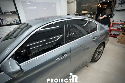 BMW 5시리즈 열차단 썬팅, 520d 글라스틴트 선셋 윈도 틴팅 재시공기 by 부천썬팅 프로젝트알 / 부천 원미구 상동