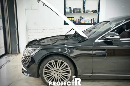 인천 벤츠 전체 랩핑, S클래스 S560 에이버리 유광 블랙 자동차 래핑 by 프로젝트알 / 부천 원미구 상동