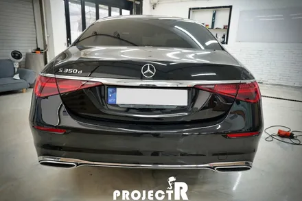 부천 자동차 랩핑, 벤츠 S클래스 S350d 에이버리 유광 화이트펄 전체 랩핑 by 프로젝트알 / 부천 원미구 상동