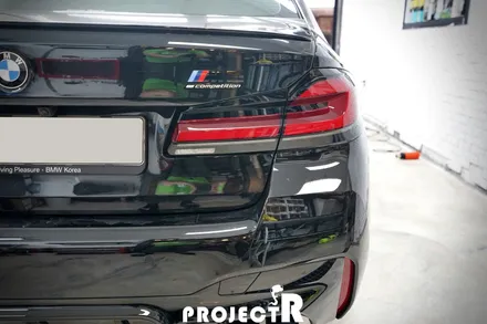BMW M5 컴페티션 사이드미러, 카본 루프 PPF 보호필름 시공 by 부천 PPF 전문 프로젝트알 / 부천 원미구 상동
