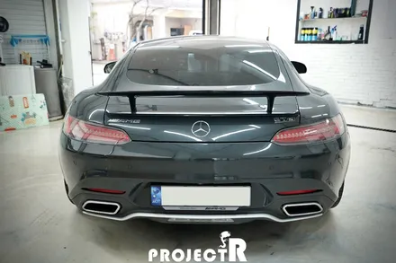 부천 랩핑 프로젝트알, 벤츠 AMG GT 에이버리 사틴 화이트 펄 전체 랩핑 / 부천 원미구 상동