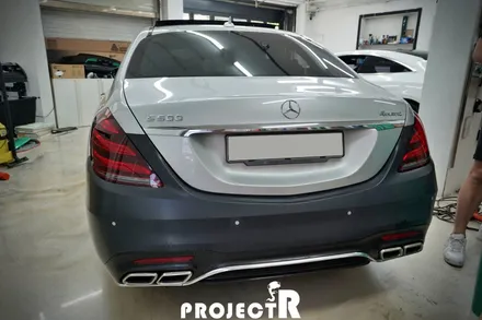 벤츠 S클래스 S500 전체 랩핑, 에이버리 이클립스 메탈릭 자동차 래핑 in 부천 프로젝트알 / 부천 원미구 상동