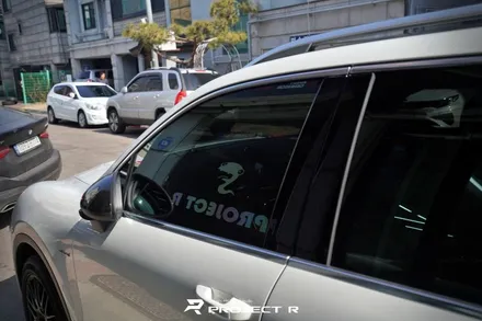 포르쉐 카이엔 S 글라스틴트 선셋 윈도 틴팅, 열차단 썬팅 재시공, 부천 자동차썬팅 프로젝트알 / 부천 원미구 상동