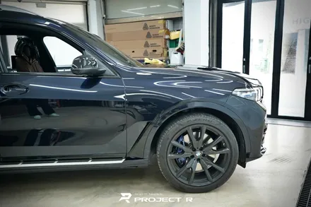 BMW X7 전체 랩핑, 에이버리 사틴 실버 메탈릭 시공, 부천 자동차랩핑 프로젝트R / 부천 원미구 상동