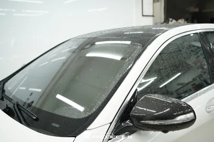 부천 썬팅 벤츠 S63 AMG 틴팅 재시공, 글라스틴트 레이니블루, 프로젝트알 / 부천 원미구 상동