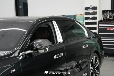 BMW i7 부천 투톤 랩핑, 크롬죽이기, 울트라핏 전체PPF 시공 후기 / 부천 원미구 상동