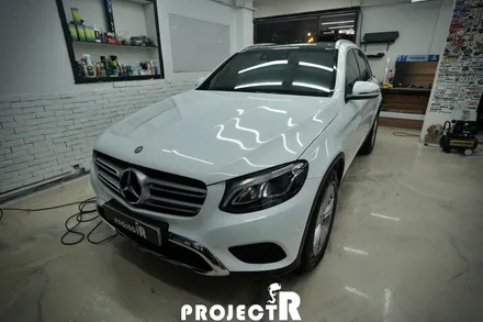 벤츠 GLC 220d 에이버리 유광 화이트 전체 랩핑, 인천 자동차 래핑 전문점 프로젝트R / 부천 원미구 상동