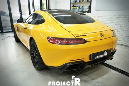 벤츠 AMG GT 3M 썬플라워 전체 랩핑, 인천 부평 자동차 래핑 전문 프로젝트알 / 부천 원미구 상동