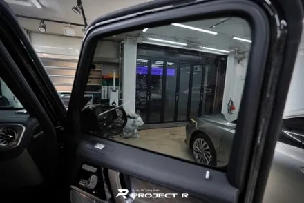 벤츠 G63 AMG 지바겐 열차단 썬팅, 글라스틴트 선셋 재시공, 부천 상동 프로젝트알 / 부천 원미구 상동