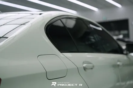 BMW 5시리즈 530i 전체 랩핑 재시공, 비닐프로그 고광택 게인스보로 그레이, 부천 프로젝트알 / 부천 원미구 상동