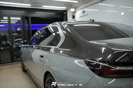 부천 BMW 7시리즈 740i 듀오톤 랩핑, 상단 울트라핏 카본 PPF 시공, 프로젝트알 / 부천 원미구 상동