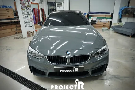 BMW M4 컨버터블 에이버리 락그레이 전체 랩핑, 인천 자동차 래핑 전문점 프로젝트알 / 부천 원미구 상동