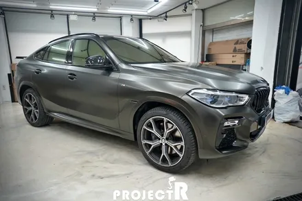 BMW X6 전체 랩핑 3M 사틴골드더스트블랙, 크롬 죽이기 시공, 부천 프로젝트알 / 부천 원미구 상동