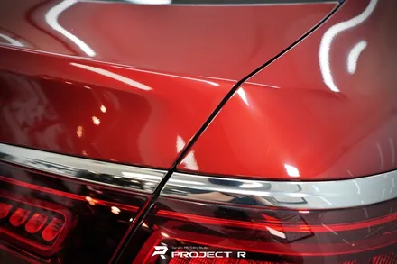 벤츠 GLC 300e 쿠페 전체 랩핑, 비닐프로그 고광택 루퍼스 레드, 부천랩핑 프로젝트알 / 부천 원미구 상동