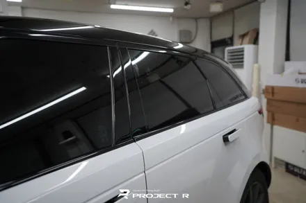 레인지로버 벨라 유광 화이트 고광택 전체랩핑, 필러 블랙PPF 시공, 부천 프로젝트알 / 부천 원미구 상동