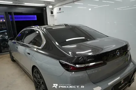 부천 BMW 7시리즈 740i 듀오톤 랩핑, 상단 울트라핏 카본 PPF 시공, 프로젝트알 / 부천 원미구 상동