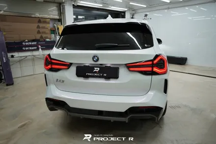 BMW iX3 전체 랩핑 비닐프로그 고광택 글로시 화이트 퍼플 시공 / 프로젝트알 / 부천 원미구 상동
