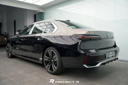 BMW 7시리즈 듀오톤 랩핑, 750e 오토벨벳 리페어블랙 시공 부천랩핑 프로젝트알 / 부천 원미구 상동