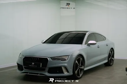 아우디 RS7 전체랩핑 3M2080 배틀쉽그레이, 부천 약대동 자동차랩핑 프로젝트알 / 부천 원미구 상동