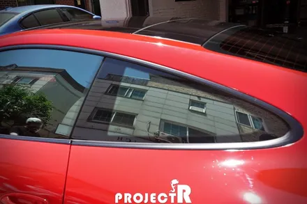 포르쉐 911 카레라 S 에이버리 카마인레드 전체 랩핑 및 글라스틴트 선셋 열차단 썬팅 틴팅 시공기 by 프로젝트알 / 부천 원미구 상동