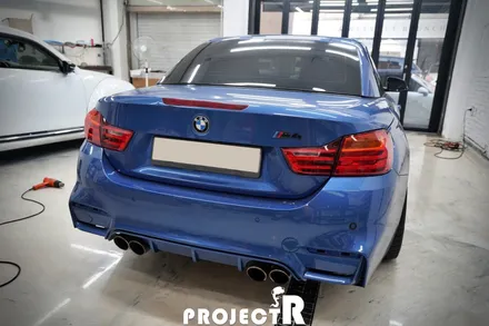BMW M4 컨버터블 에이버리 락그레이 전체 랩핑, 인천 자동차 래핑 전문점 프로젝트알 / 부천 원미구 상동