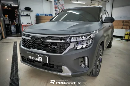 기아 스토닉 전체 랩핑, 에이버리 무광 블랙 자동차 랩핑 시공 후기 / 부천 프로젝트R / 부천 원미구 상동