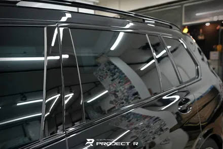 BMW X7 신차 윈도 틴팅 글라스틴트 슈어X 열차단썬팅, 크롬죽이기 부분 랩핑, 부천 상동 프로젝트알 / 부천 원미구 상동