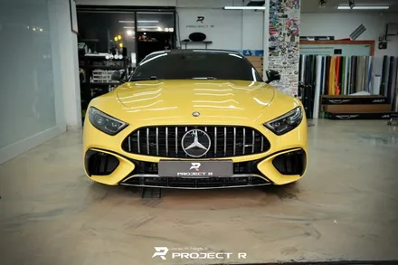 벤츠 SL63 AMG 스텍 윈드쉴드, UPPF 전체 PPF 및 카본PPF, 부천 프로젝트알 / 부천 원미구 상동