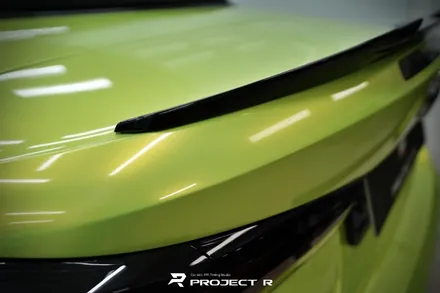 BMW 4시리즈 컨버터블 고광택 네온그린 전체랩핑, 스모그 라이트PPF, 부천 프로젝트알 / 부천 원미구 상동