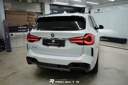BMW iX3 전체 랩핑 비닐프로그 고광택 글로시 화이트 퍼플 시공 / 프로젝트알 / 부천 원미구 상동