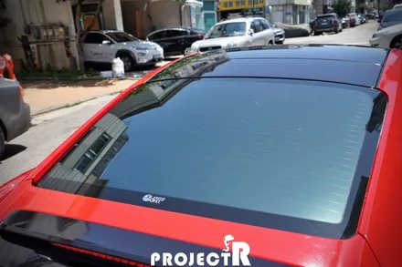 포르쉐 911 카레라 S 에이버리 카마인레드 전체 랩핑 및 글라스틴트 선셋 열차단 썬팅 틴팅 시공기 by 프로젝트알 / 부천 원미구 상동