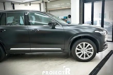 볼보 XC90 에이버리 사틴블랙 전체 랩핑, 부천 프로젝트알 / 부천 원미구 상동