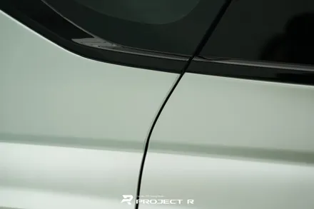제네시스 G80 스포츠 범퍼 개조 전체 랩핑, 비닐프로그 사틴메탈릭 펄화이트 시공 부천 프로젝트알 / 부천 원미구 상동