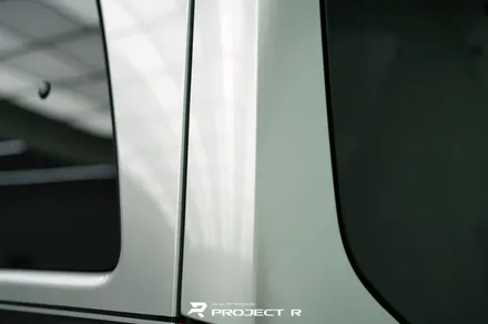 벤츠 V클래스 글라스틴트 레이니블루 전면 썬팅 재시공 및 비닐프로그 실버메탈릭 투톤 랩핑, 부천 프로젝트알 / 부천 원미구 상동
