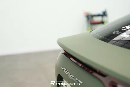 기아 스팅어 전체 랩핑, 3M 2080 매트 밀리터리 그린 시공, 부천 자동차래핑 프로젝트알 / 부천 원미구 상동