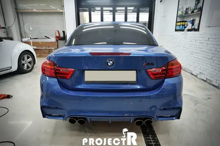 BMW M4 컨버터블 에이버리 락그레이 전체 랩핑, 인천 자동차 래핑 전문점 프로젝트알 / 부천 원미구 상동